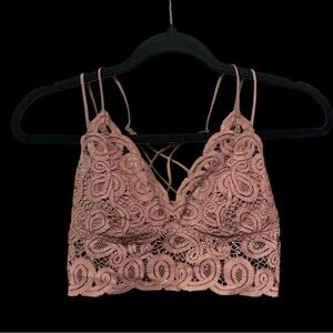 PINK Victoria's Secret Lace Bralette in Mauve